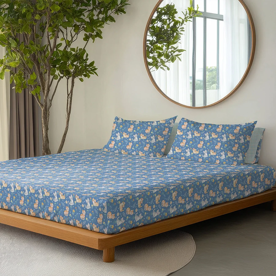 Quilt / AC Comforter | Size: Double | Cutie Cats - Image 5