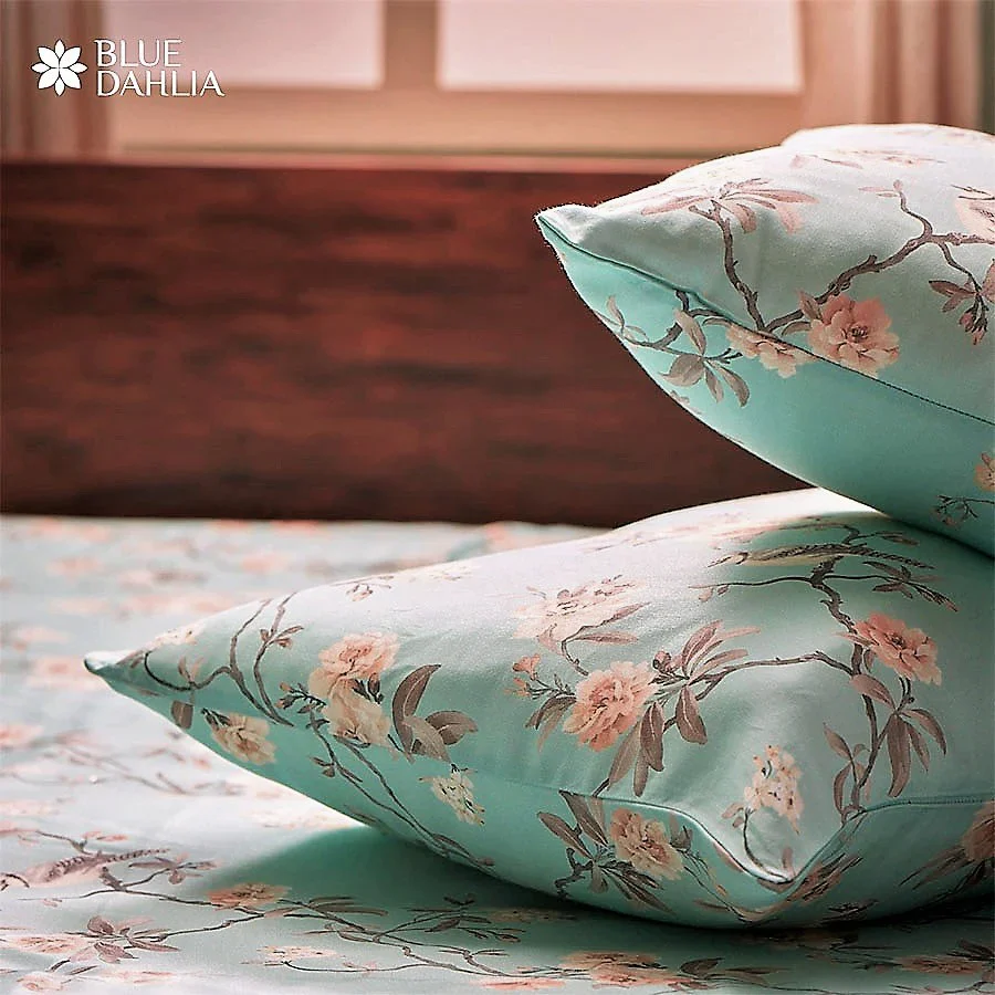 Comfort Bundle | Bedsheet Set with Quilt & Pillows | Cherry Blossom - Image 4