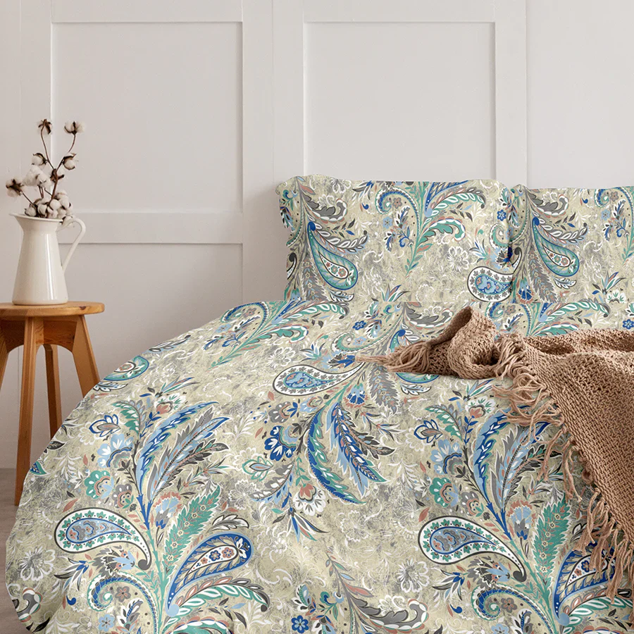 Comfort Bundle | Bedsheet Set with Quilt & Pillows | Parsely Bohemian - Image 8