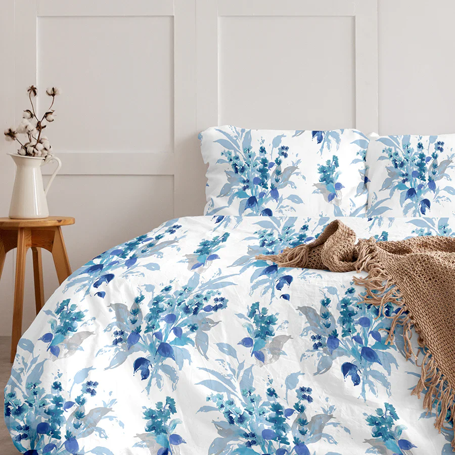 Comfort Bundle | Bedsheet Set with Quilt & Pillows | Vibrant Snapdragon - Image 4