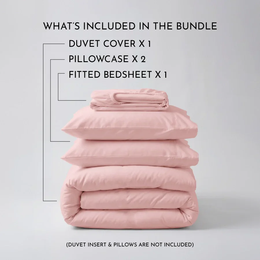 Bedding Bundle | 400TC Fitted Bedsheet Set with Duvet Cover - Image 28
