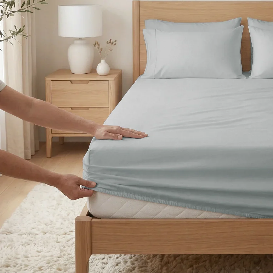 Bedding Bundle | 400TC Fitted Bedsheet Set with Duvet Cover - Image 49