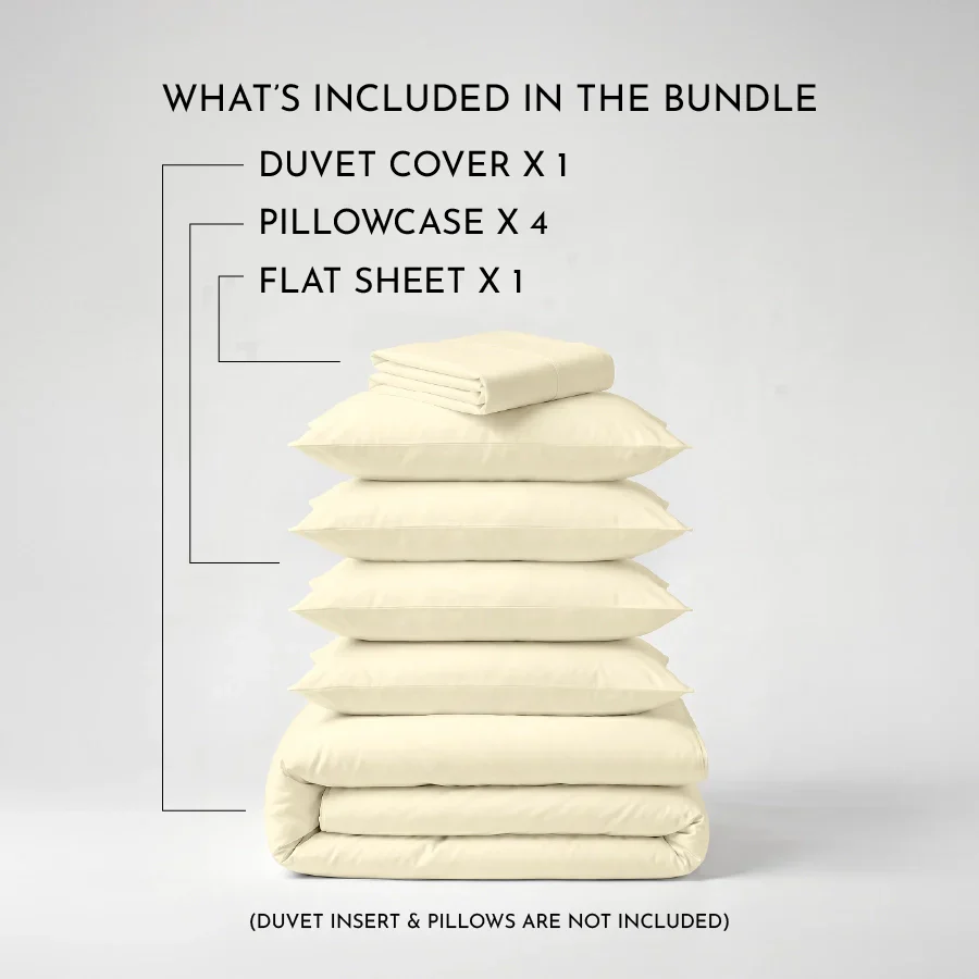 Bedding Bundle | 1000TC Bedsheet Set with Duvet Cover - Image 29