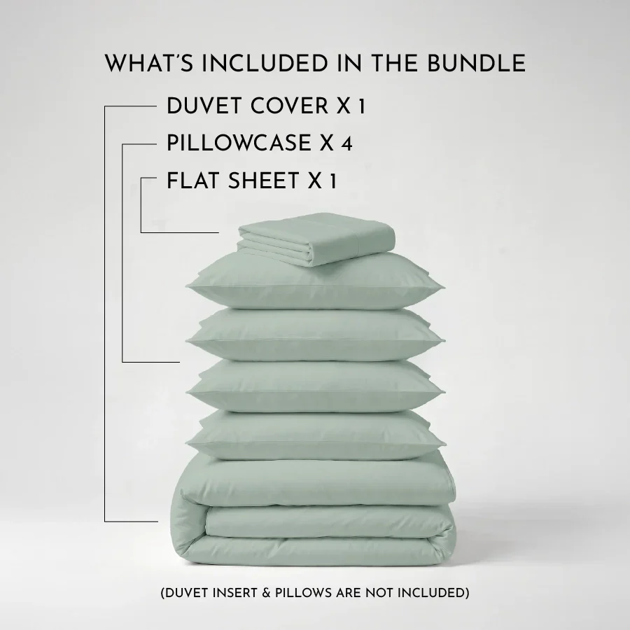 Bedding Bundle | 1000TC Bedsheet Set with Duvet Cover - Image 36