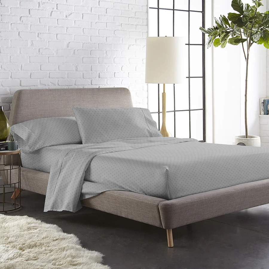 Bedding Bundle | Swiss Dot | 100% Cotton Fitted Bedsheet Set with Duvet Cover | 300TC - Image 36