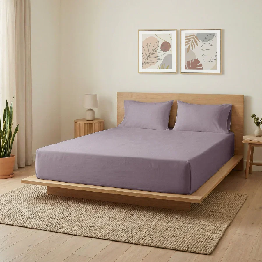 Bedsheet Set | 200TC Percale | 100% Cotton Single Size Bedsheet + 1 Pillow Case - Image 66