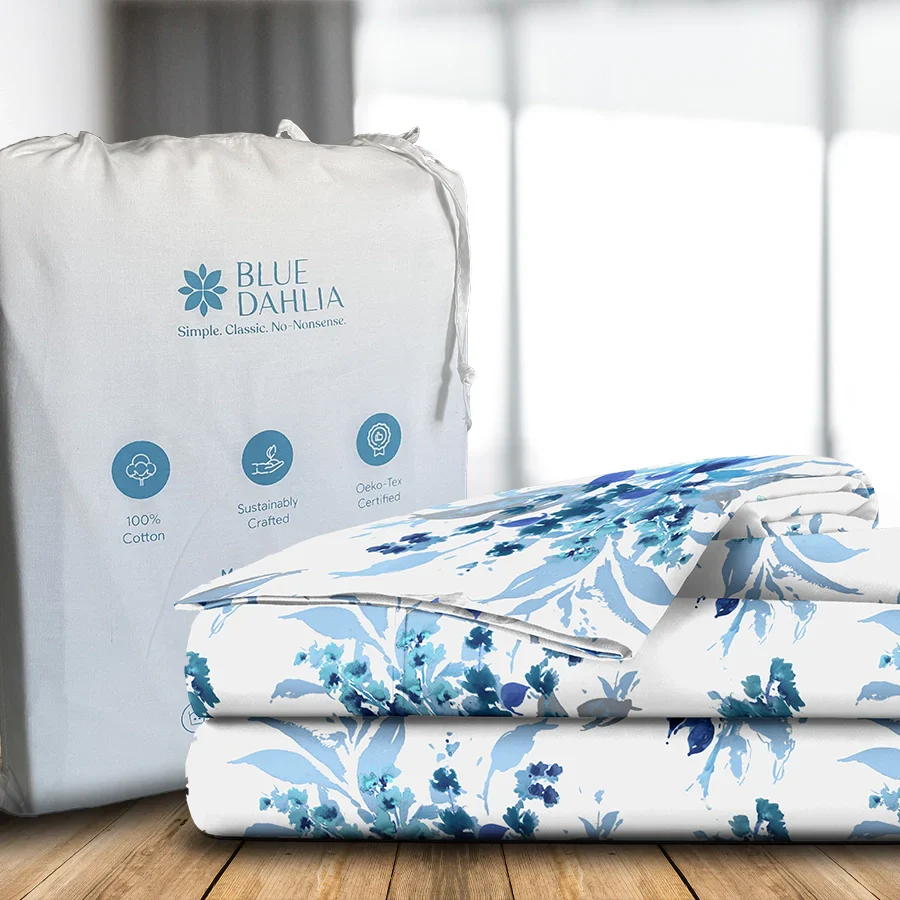 Bedsheet Set | Vibrant Snapdragon | 100% Cotton Single Size Bedsheet with 1 Pillow Case - Image 2
