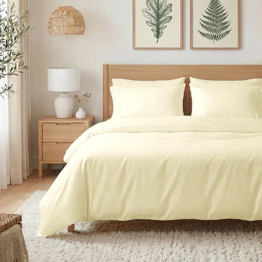 Bedsheet Set | 400TC Solid | 100% Cotton Single Size Bedsheet + 1 Pillow Case - Single - Image 13