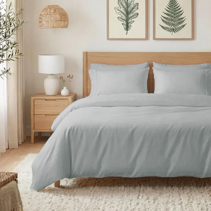 Bedsheet Set | 400TC Solid | 100% Cotton Single Size Bedsheet + 1 Pillow Case - Single - Image 25