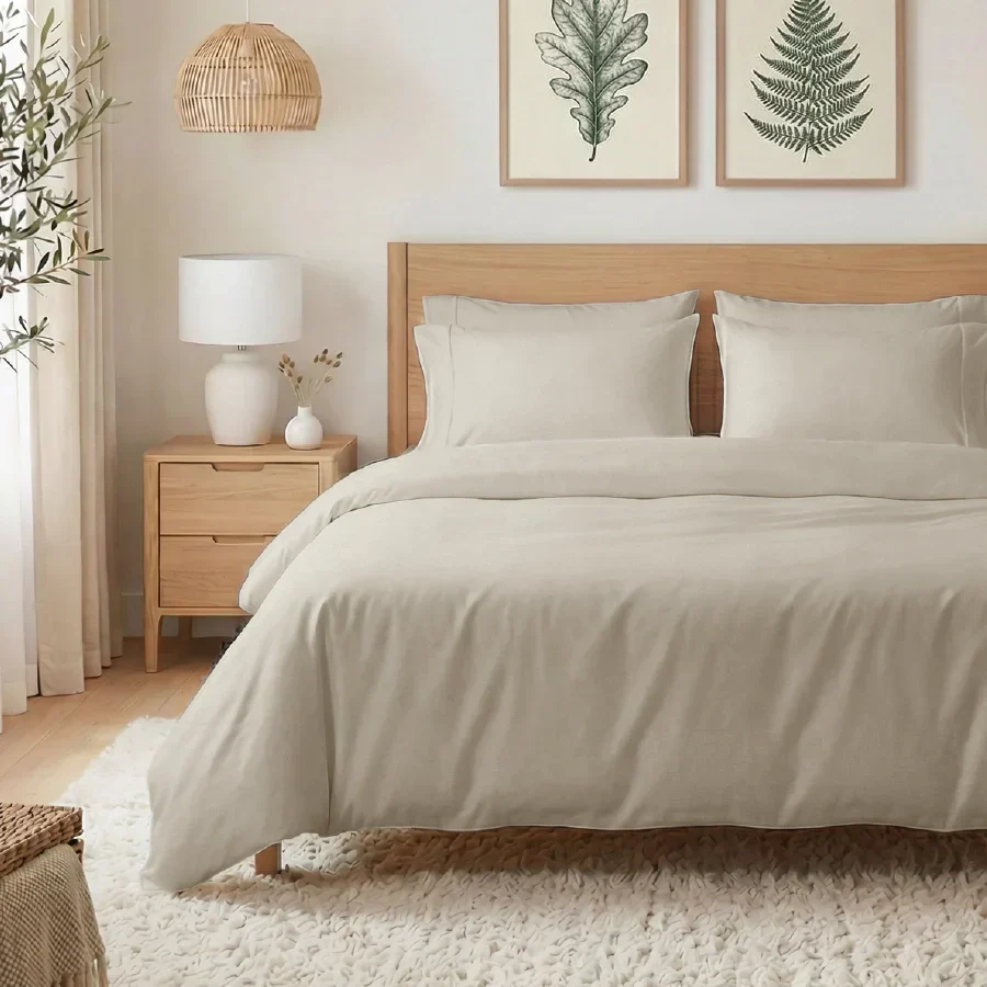 Bedsheet Set | 400TC Solid | 100% Cotton Single Size Bedsheet + 1 Pillow Case - Single - Image 37