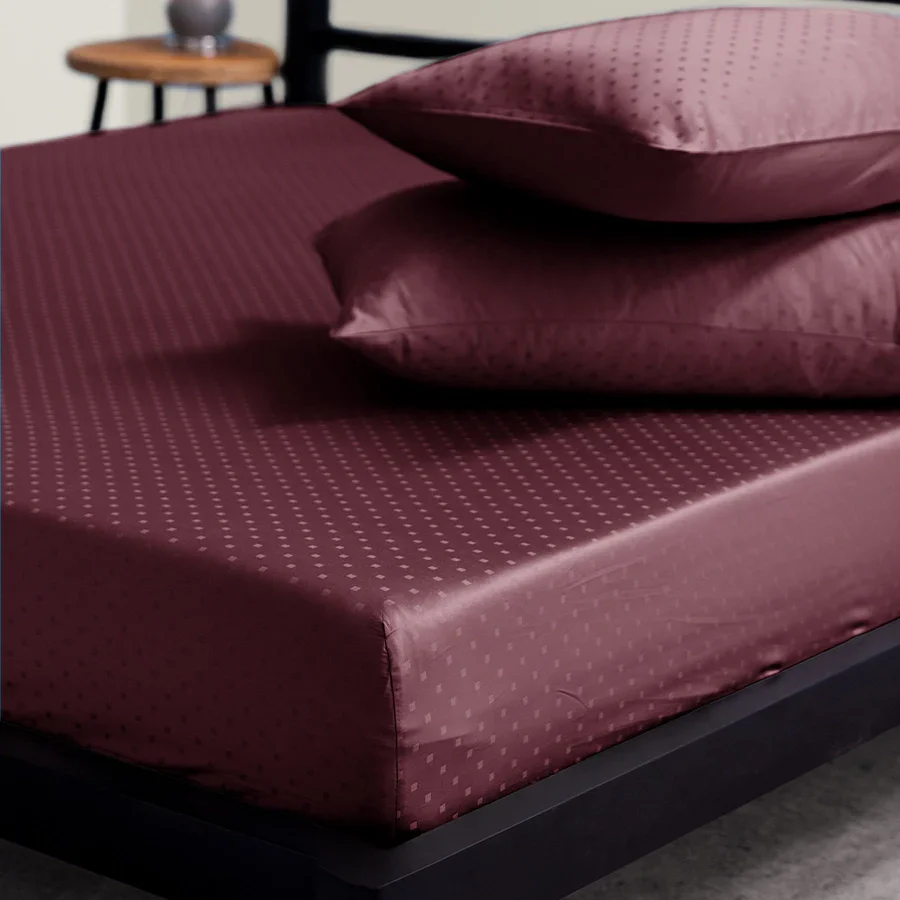 Bedsheet Set | Swiss Dot | 100% Cotton Single Size Bedsheet + 1 Pillow Case | 300TC - Single - Image 15