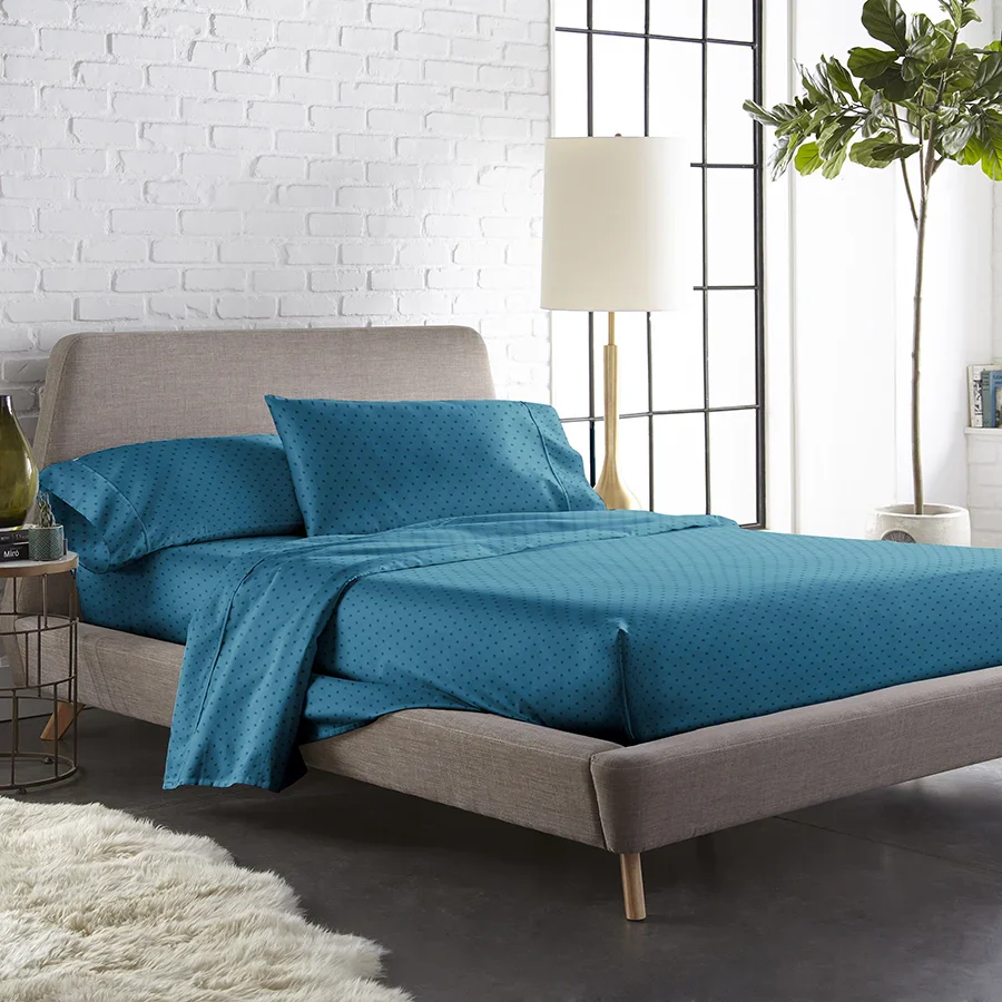 Bedsheet Set | Swiss Dot | 100% Cotton Single Size Bedsheet + 1 Pillow Case | 300TC - Single - Image 19