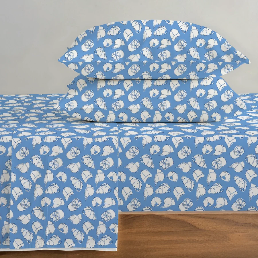 Bedsheet Set | Caps | 100% Cotton King Size Bedsheet + 2 Pillow Cases - Image 3
