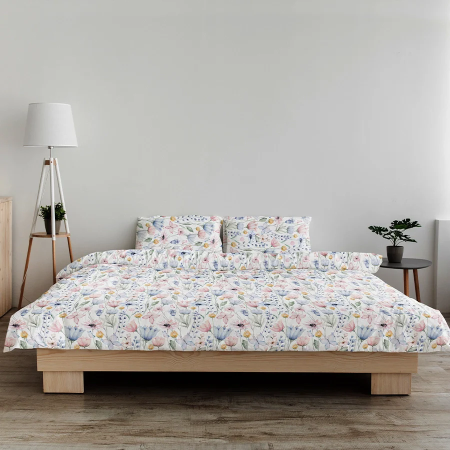 Duvet Cover | Floral Mist | 100% Cotton | Size : Double - Image 3