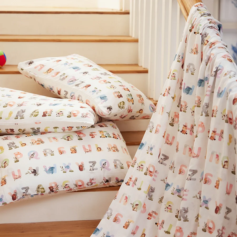 Duvet Cover |  Alphabets Adventure | 100% Cotton | Size : Double - Image 3