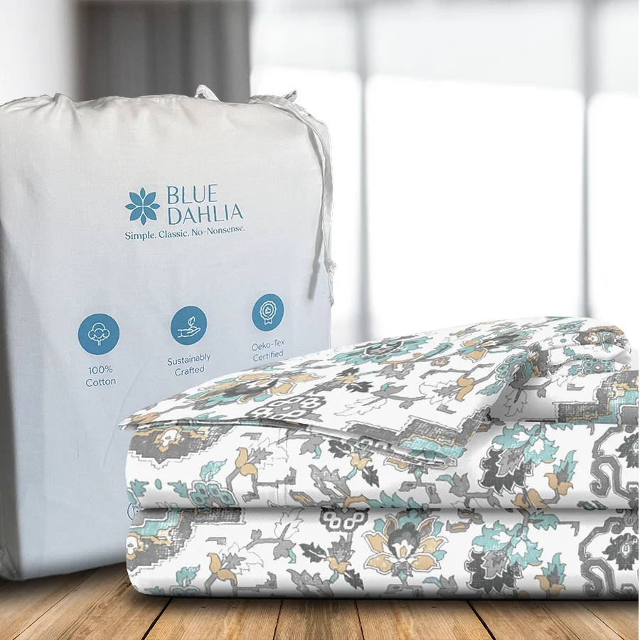 Duvet Cover | Medallion Earth | 100% Cotton | Size : Double - Image 3