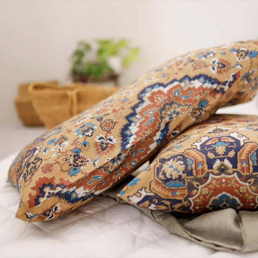 Duvet Cover | Medallion Earth | 100% Cotton | Size : Double - Image 8