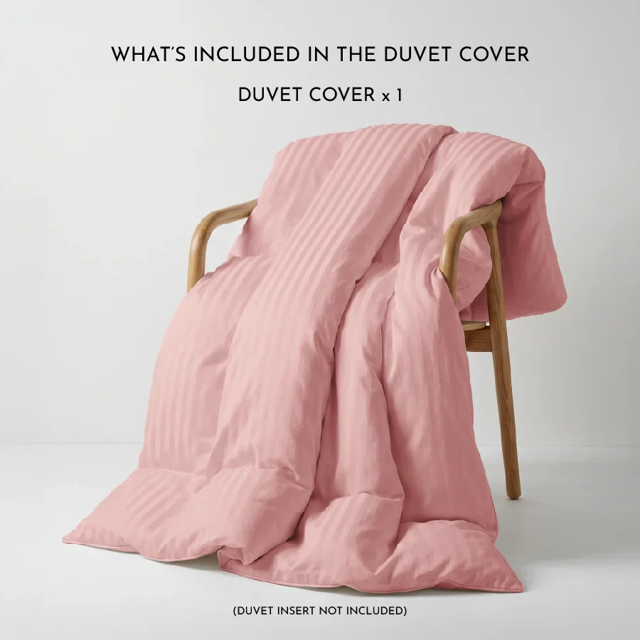 Duvet Cover | Striped Luxe | 100% Cotton | Size : Double | 300TC - Image 11