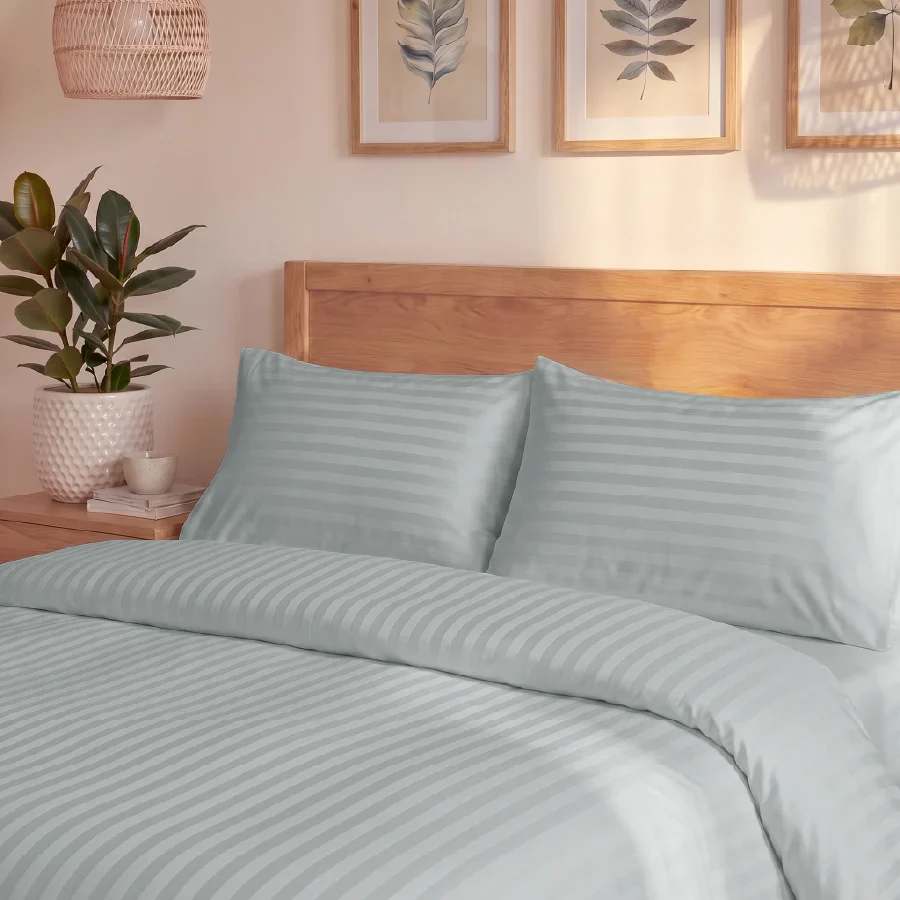 Duvet Cover | Striped Luxe | 100% Cotton | Size : Double | 300TC - Image 16