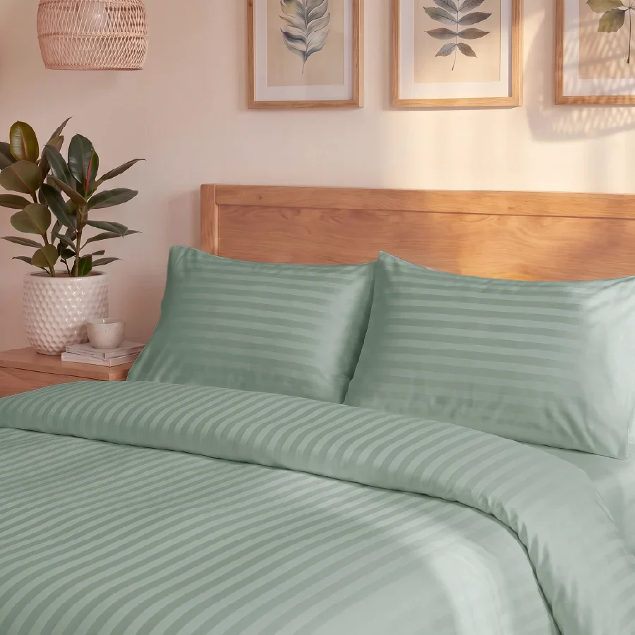 Duvet Cover | Striped Luxe | 100% Cotton | Size : Double | 300TC - Image 23