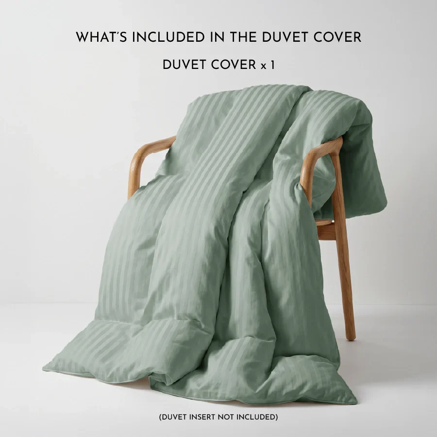 Duvet Cover | Striped Luxe | 100% Cotton | Size : Double | 300TC - Image 25