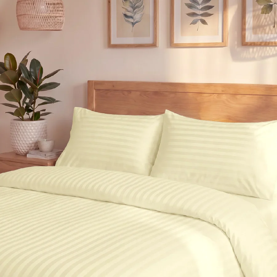 Duvet Cover | Striped Luxe | 100% Cotton | Size : Double | 300TC - Image 30