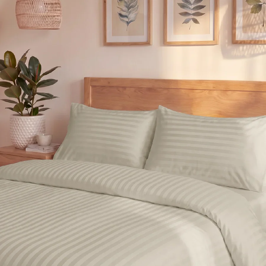 Duvet Cover | Striped Luxe | 100% Cotton | Size : Double | 300TC - Image 37
