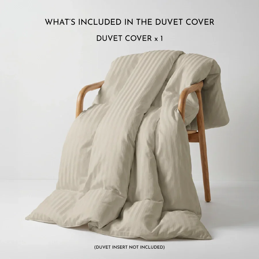 Duvet Cover | Striped Luxe | 100% Cotton | Size : Double | 300TC - Image 39