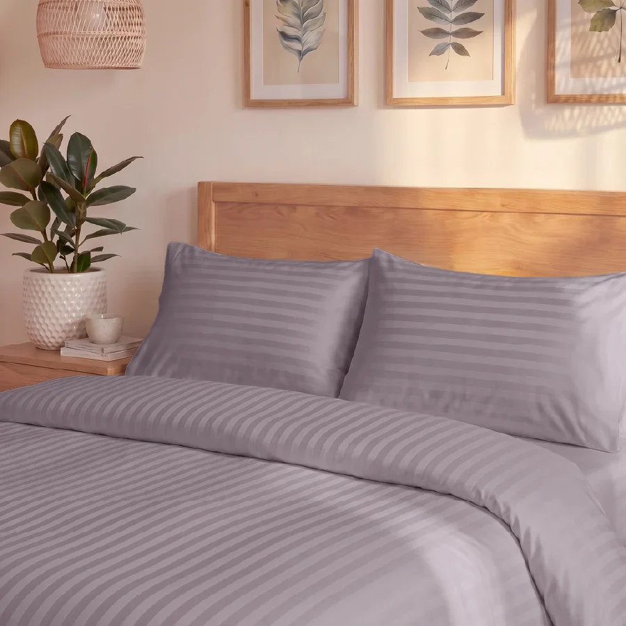 Duvet Cover | Striped Luxe | 100% Cotton | Size : Double | 300TC - Image 44