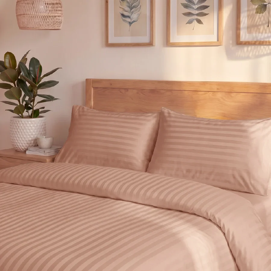 Duvet Cover | Striped Luxe | 100% Cotton | Size : Double | 300TC - Image 51