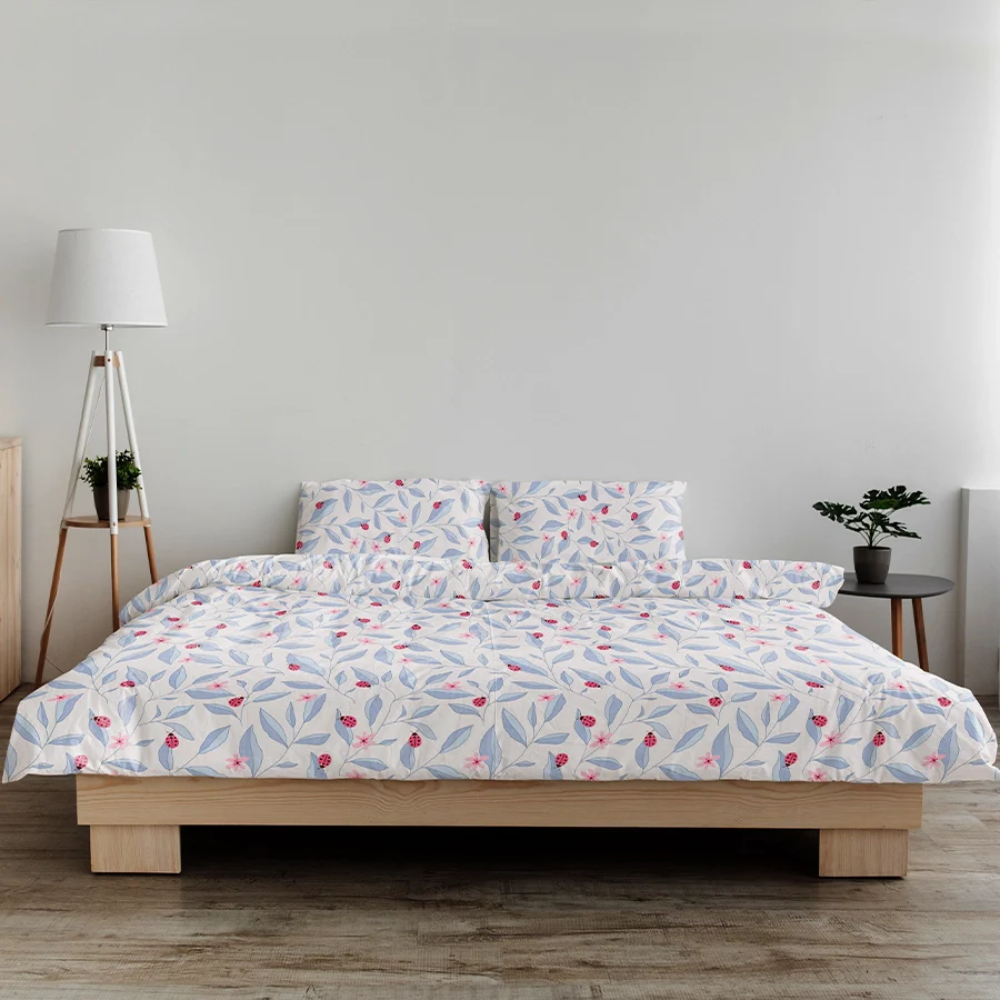 Duvet Cover | Peaceful Ladybug | 100% Cotton | Size : Double - Image 3