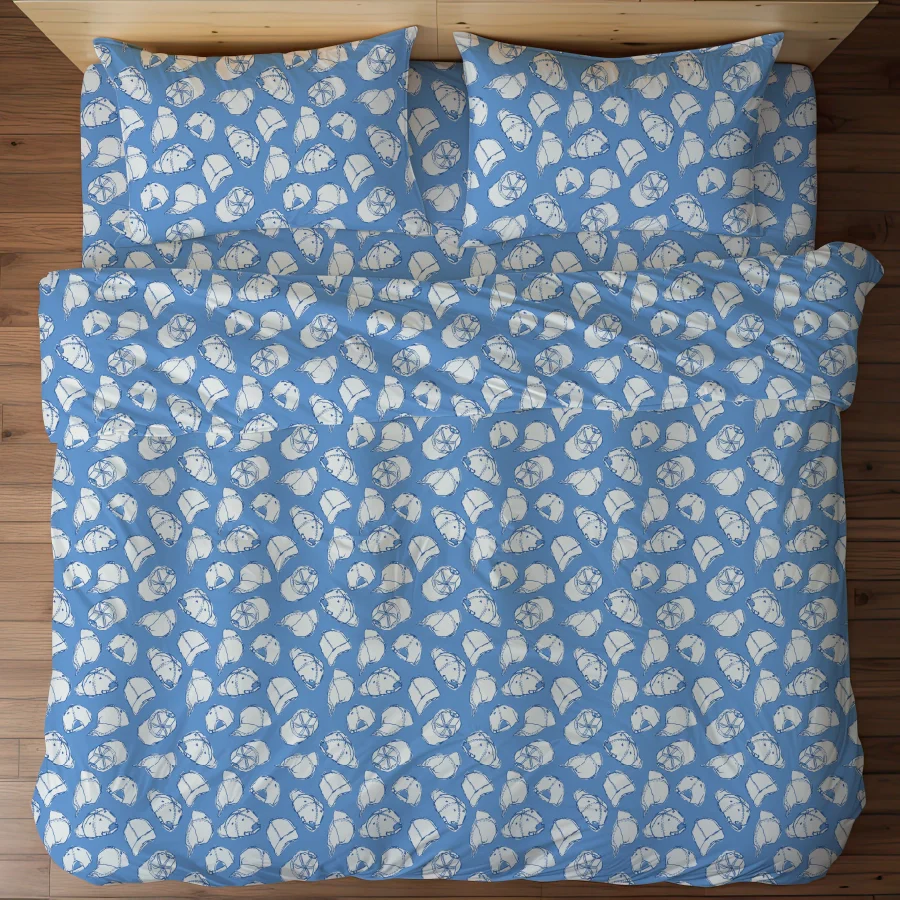Duvet Cover | Caps | 100% Cotton | Size : Double