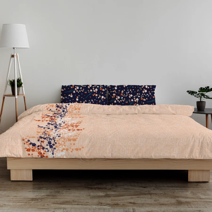 Duvet Cover | Dusk Flora | 100% Cotton | Size : Double - Image 4
