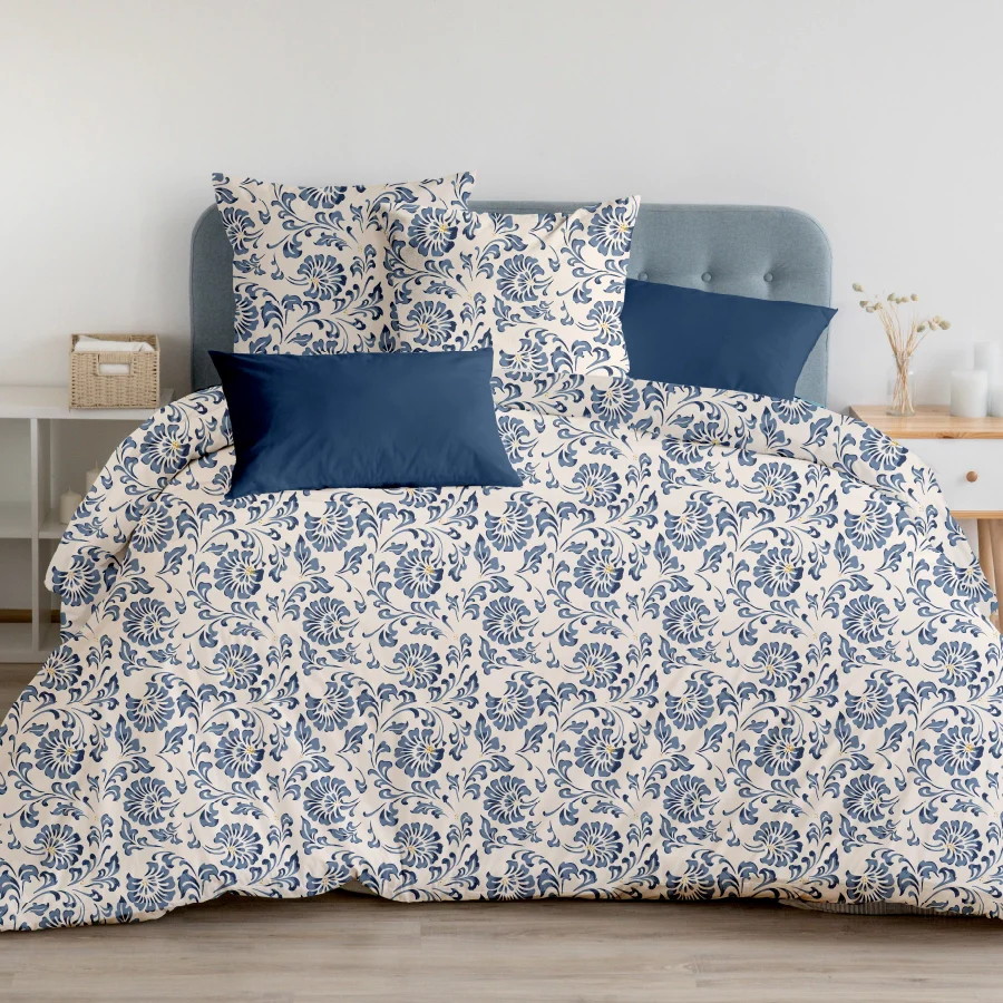 Duvet Cover | Ethnic Folk Art | 100% Cotton | Size : Double - Image 2