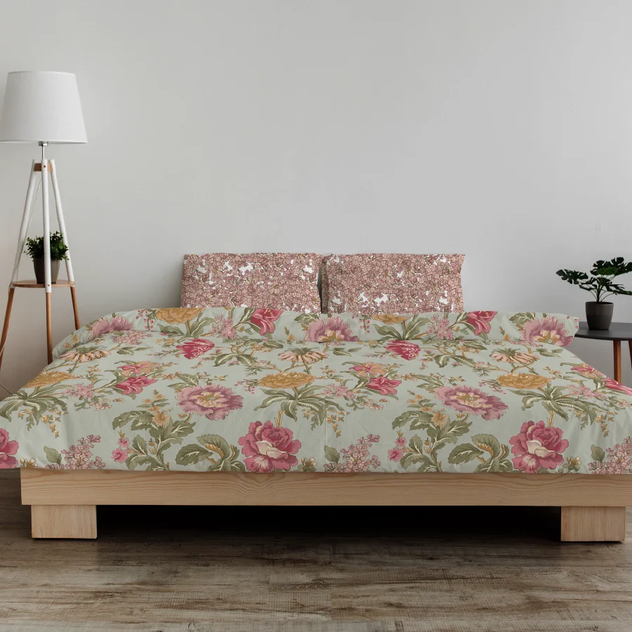 Duvet Cover | Exotic Garden | 100% Cotton | Size : Double - Image 3