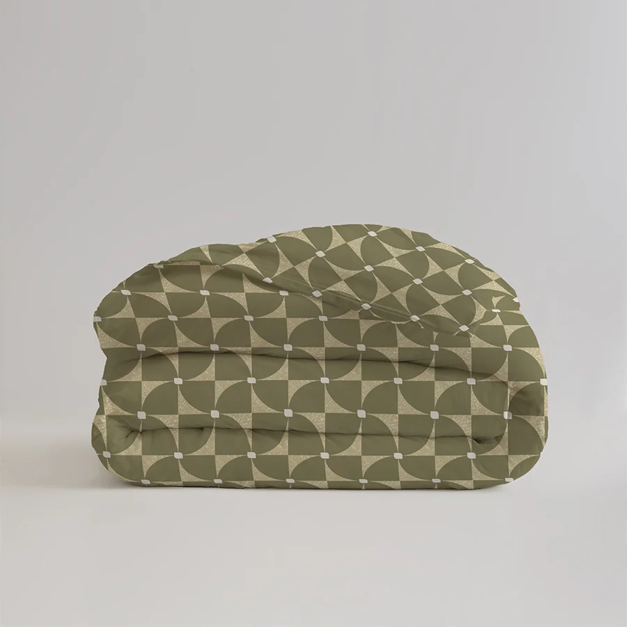 Duvet Cover | Geo Floral | 100% Cotton | Size : Double - Image 5