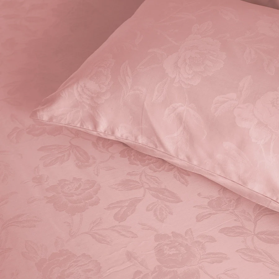 Duvet Cover | Jacquard Rose | 100% Cotton | Size : Double | 300TC - Image 12