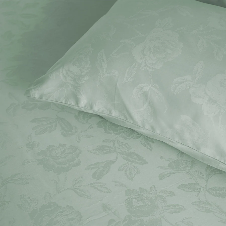 Duvet Cover | Jacquard Rose | 100% Cotton | Size : Double | 300TC - Image 36