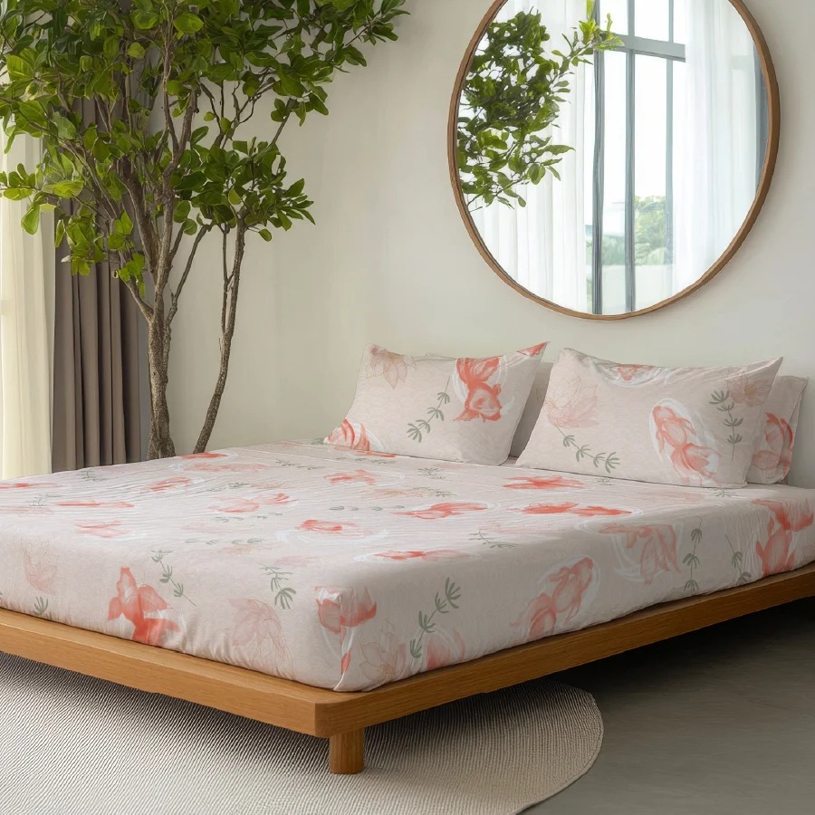 Duvet Cover | Koi Fish | 100% Cotton | Size : Double - Image 2