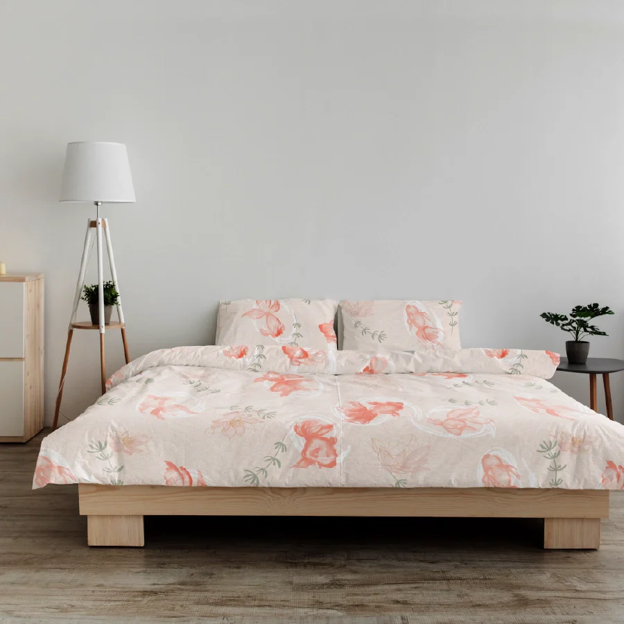 Duvet Cover | Koi Fish | 100% Cotton | Size : Double - Image 4