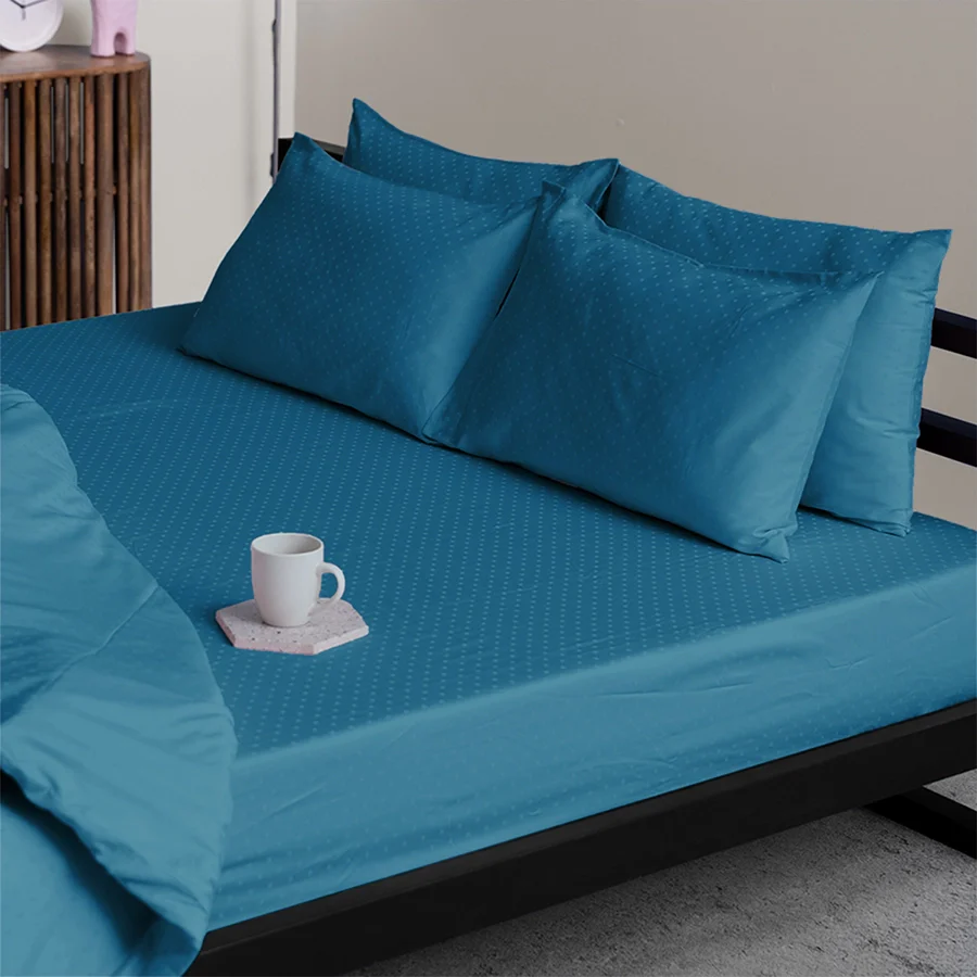 Duvet Cover | Swiss Dot | 100% Cotton | Size : Double | 300TC - Image 12