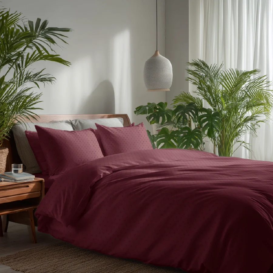 Duvet Cover | Swiss Dot | 100% Cotton | Size : Double | 500TC - Image 6