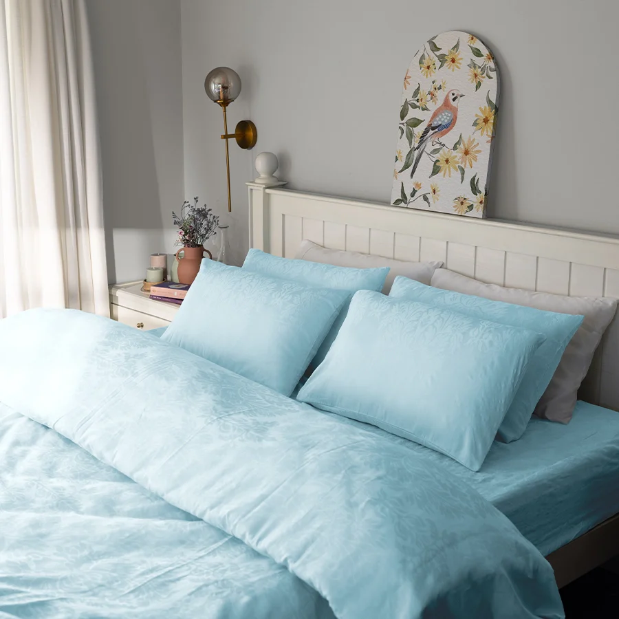 Duvet Cover | Symmetrical Jacquard | 100% Cotton | Size : Double | 300TC