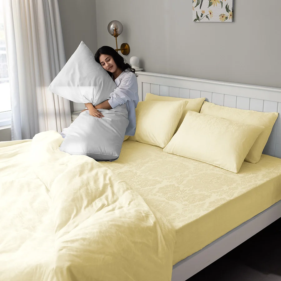 Duvet Cover | Symmetrical Jacquard | 100% Cotton | Size : Double | 300TC - Image 33