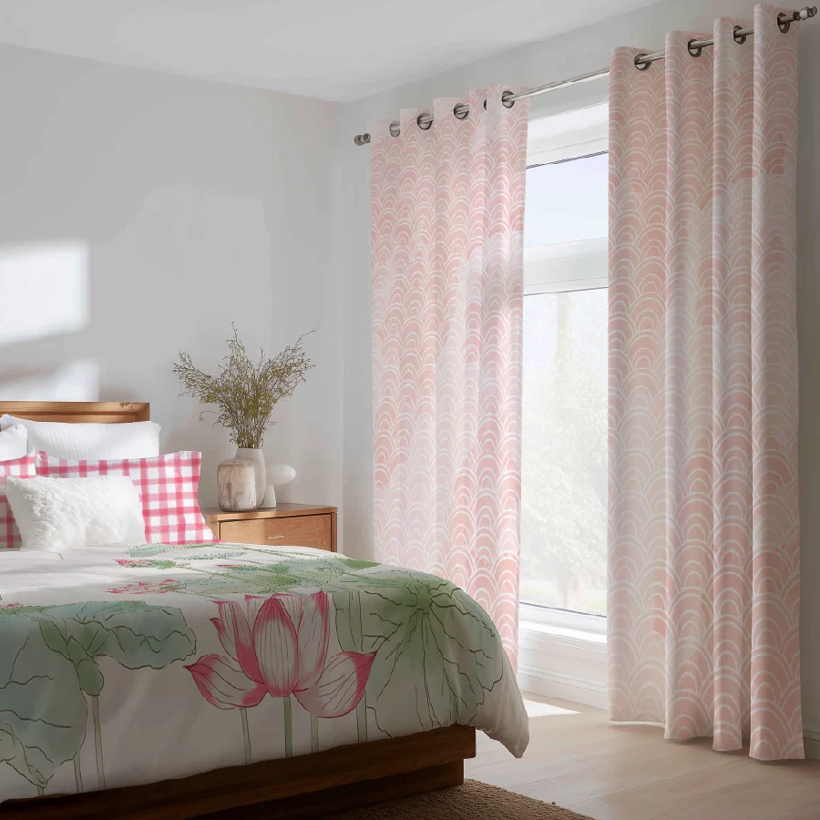 Elegant Floral Curtain (Pack of 2)