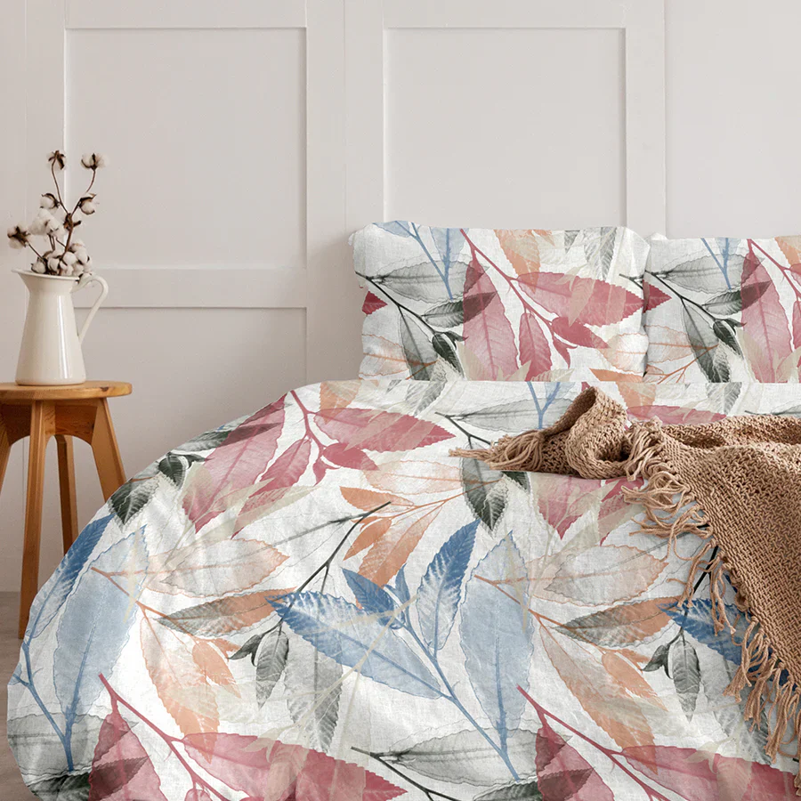 Fitted Bedsheet Set | Spring Time | 100% Cotton Bedsheet + 2 Pillow Cases [Sizes: King Bedsheets & Queen/ Double Bedsheets] - Image 9