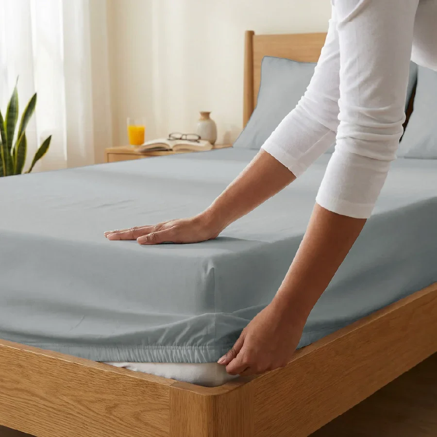Fitted Bedsheet Set | 200TC Percale | 100% Cotton Bedsheet + 2 Pillow Cases [Sizes: King Bedsheets & Queen/ Double Bedsheets] - Image 27
