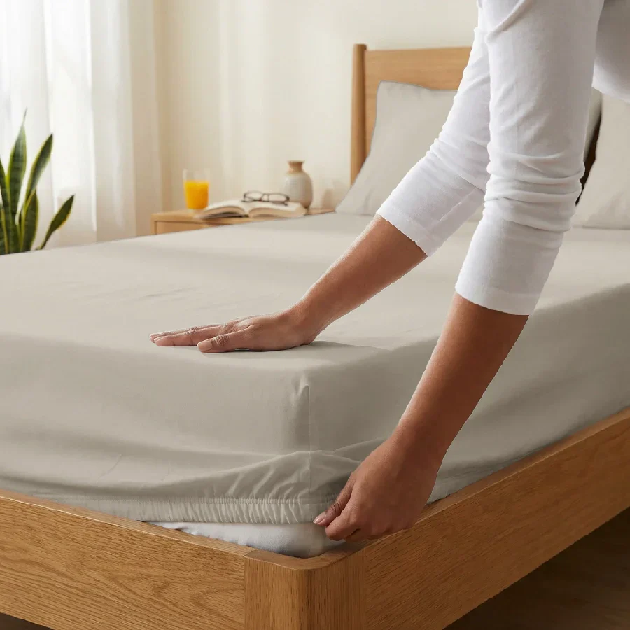 Fitted Bedsheet Set | 200TC Percale | 100% Cotton Bedsheet + 2 Pillow Cases [Sizes: King Bedsheets & Queen/ Double Bedsheets] - Image 35