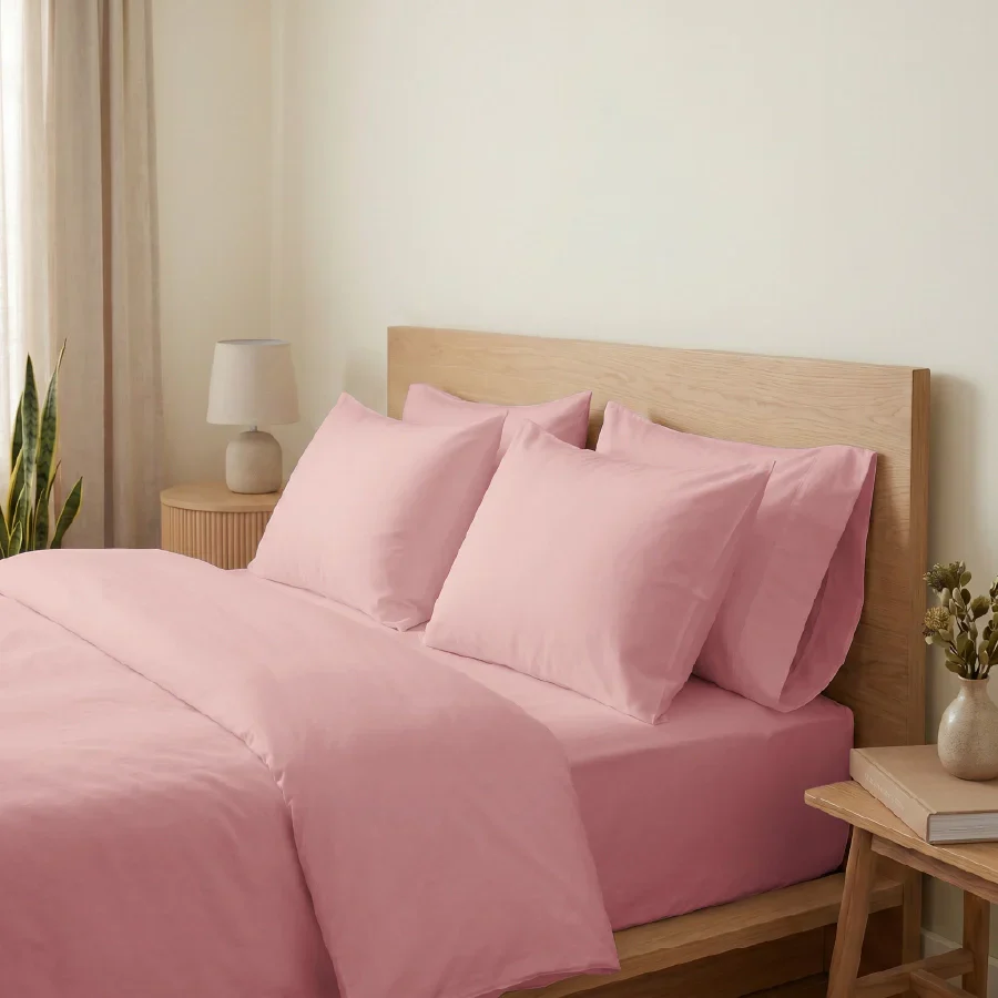Fitted Bedsheet Set | 200TC Percale | 100% Cotton Bedsheet + 2 Pillow Cases [Sizes: King Bedsheets & Queen/ Double Bedsheets] - Image 42