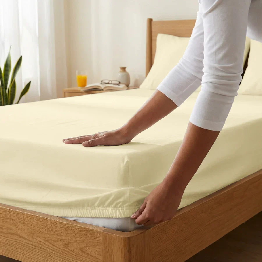Fitted Bedsheet Set | 200TC Percale | 100% Cotton Bedsheet + 2 Pillow Cases [Sizes: King Bedsheets & Queen/ Double Bedsheets] - Image 51